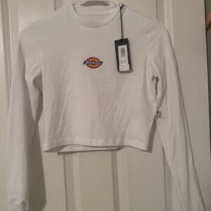 Dickies White Crop Top
